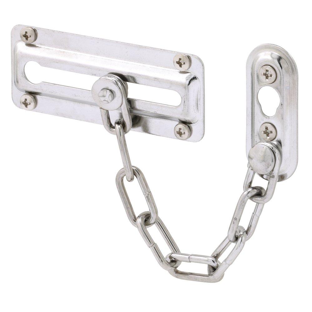 Polished Chrome Chain Door Lock (2 Pack) 