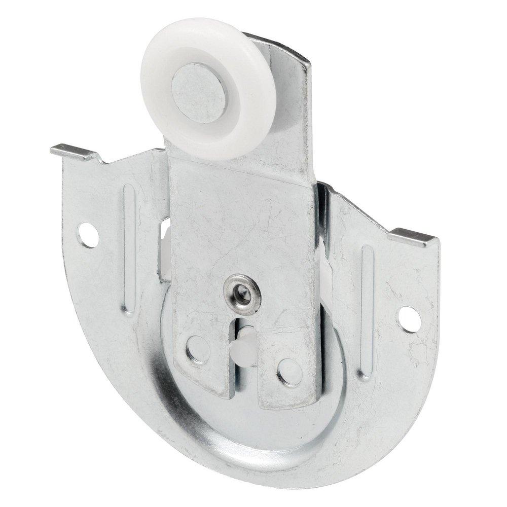 Prime-Line Aluminum Wardrobe Door Front Roller Assembly (2 Pack) for 3/4 in. to 1-3/8 in. Thick Doors 