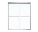 MAAX Polished Chrome 71 x 59 in. Semi-Framed Sliding Shower Door 
