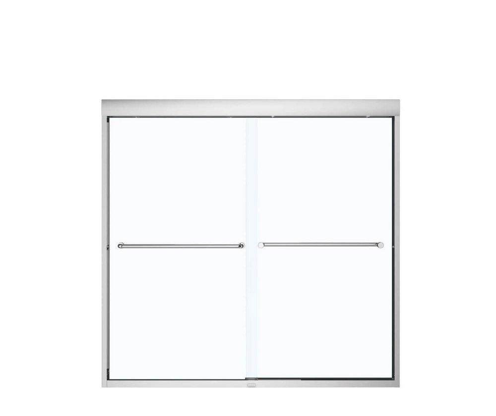 MAAX Polished Chrome 57 x 59 in. Semi-Framed Sliding Shower Door 