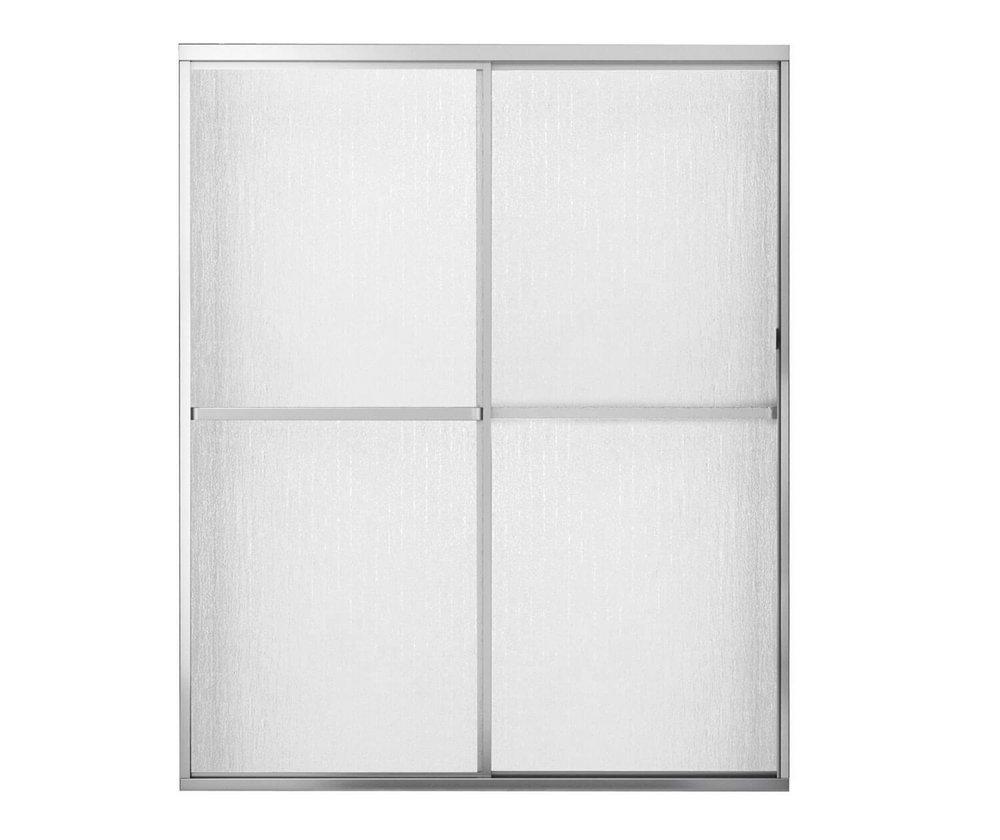 MAAX Polished Chrome 68 x 59-1/2 in. Semi-Framed Sliding Shower Door 