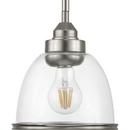 Progress Lighting Brushed Nickel 7-1/4 in. 60W 1-Light Medium E-26 Incandescent Pendant 