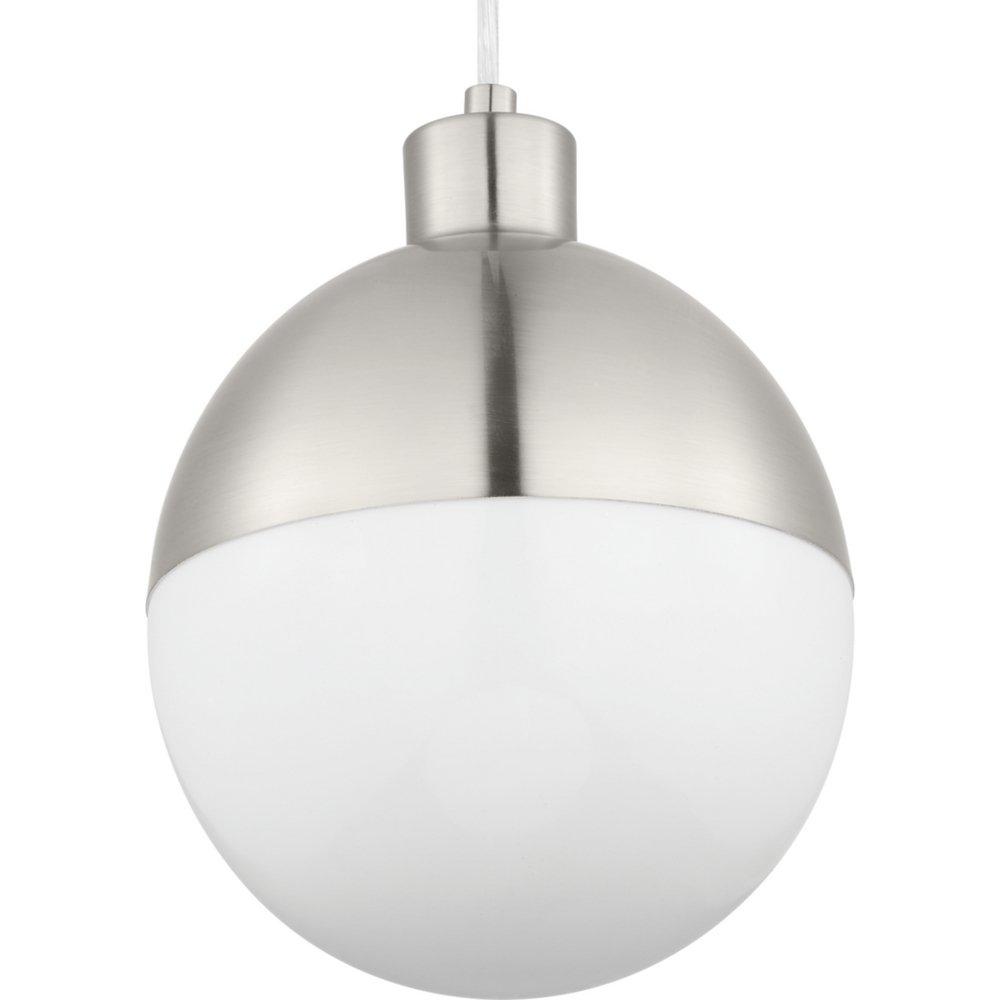 Progress Lighting Brushed Nickel P500147-009-30 1-9W LED PENDANT 