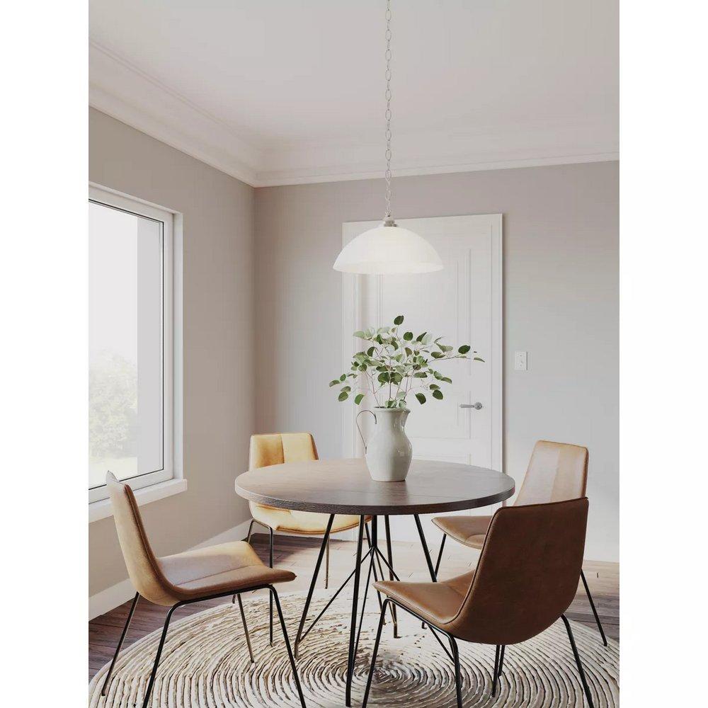 Progress Lighting Brushed Nickel P500149-009 1-100W MED PENDANT 