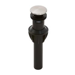 1-1/4 x 2-3/16 in. Plastic Drain Assembly in Brushed Nickel