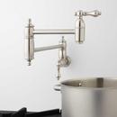 Signature Hardware Brushed Nickel Two Handle Lever Pot Filler 