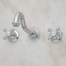 Two Handle Widespread Wall Mount Bathroom Sink Faucet in Chrome