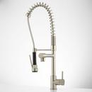 Single Handle Pull Down Kitchen Faucet in Brushed Nickel