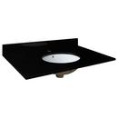 Signature Hardware Absolute Black 19 x 31 in. Single Bowl Granite Vanity Top 