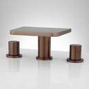 Signature Hardware Oil Rubbed Bronze Two Handle Widespread Bathroom Sink Faucet 