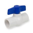 Smith-Cooper Blue Plastic Slip Ball Valve 