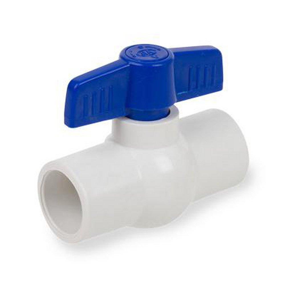 Smith-Cooper Blue Plastic Slip Ball Valve 