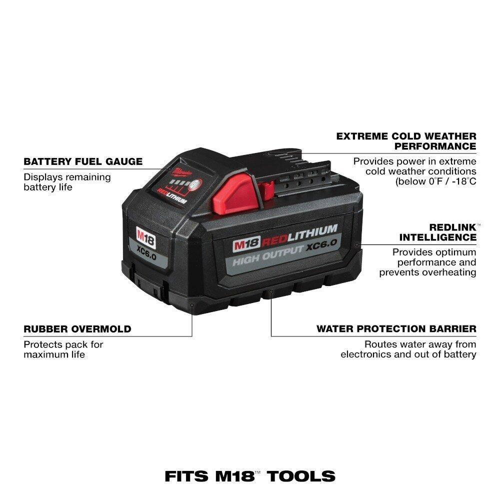 Milwaukee&reg; Red XC6.0 Battery Pack 