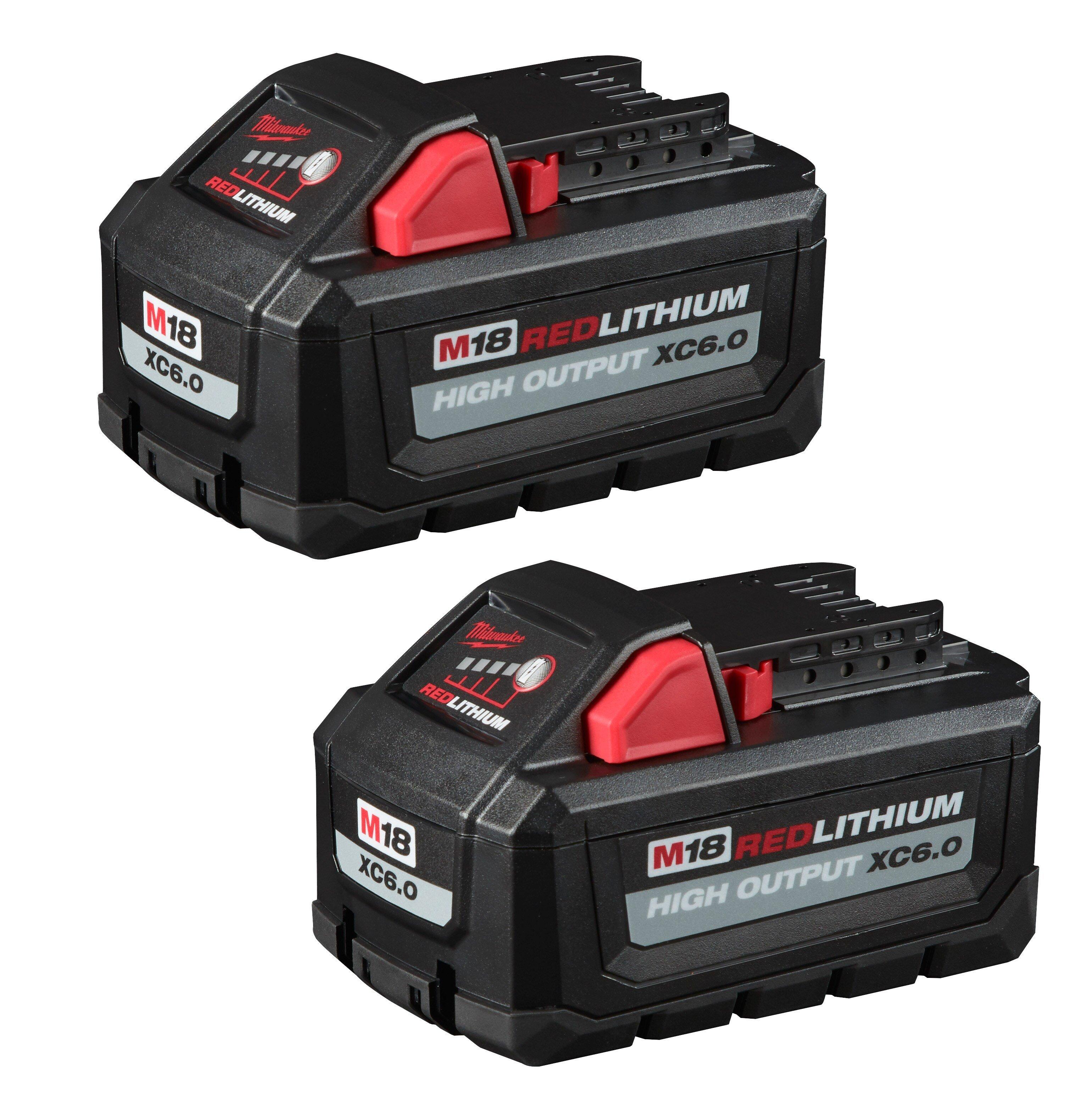 Milwaukee&reg; Black XC6.0 Battery (Pack of 2) 