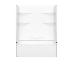 60 x 30 in. Tub and Shower Unit with Left Drain in White