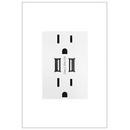 Pass & Seymour White USB Outlet in White 