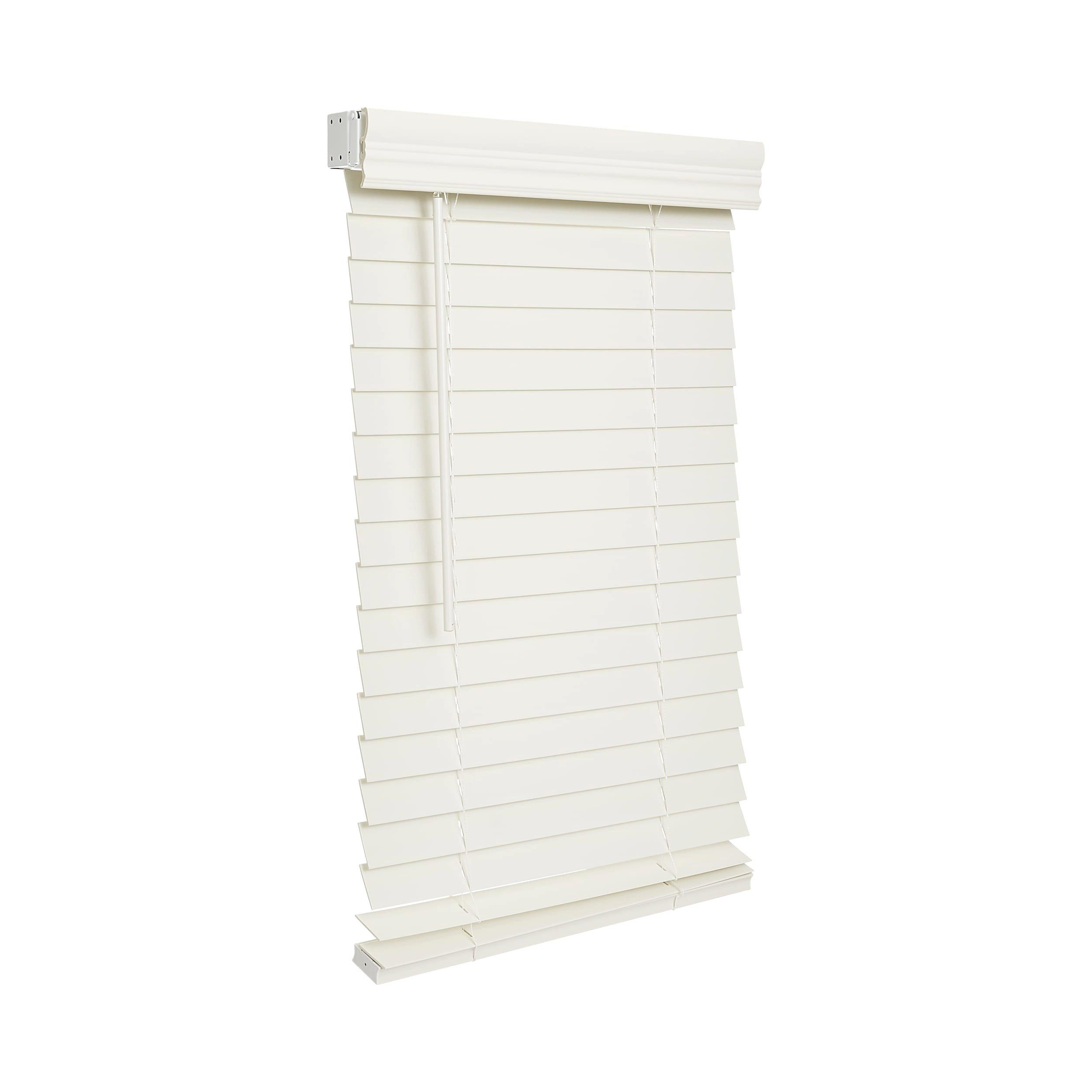 Lotus & Windoware, Inc. Off White 46 x 72 in. Corded Faux Wood 