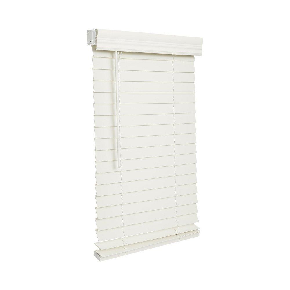 Lotus & Windoware, Inc. White 46 x 72 in. Corded Faux Wood 
