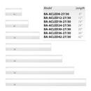 WAC Lighting White 18 in. 10W 1-Light LED Color Option Light Bar 