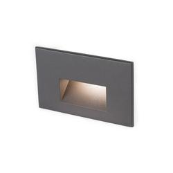 2.8W 5in. Wide Horizontal LED Step and Wall Light in Bronze