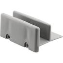 Shower Door Bottom Guide Assembly in Grey (Pack of 2)