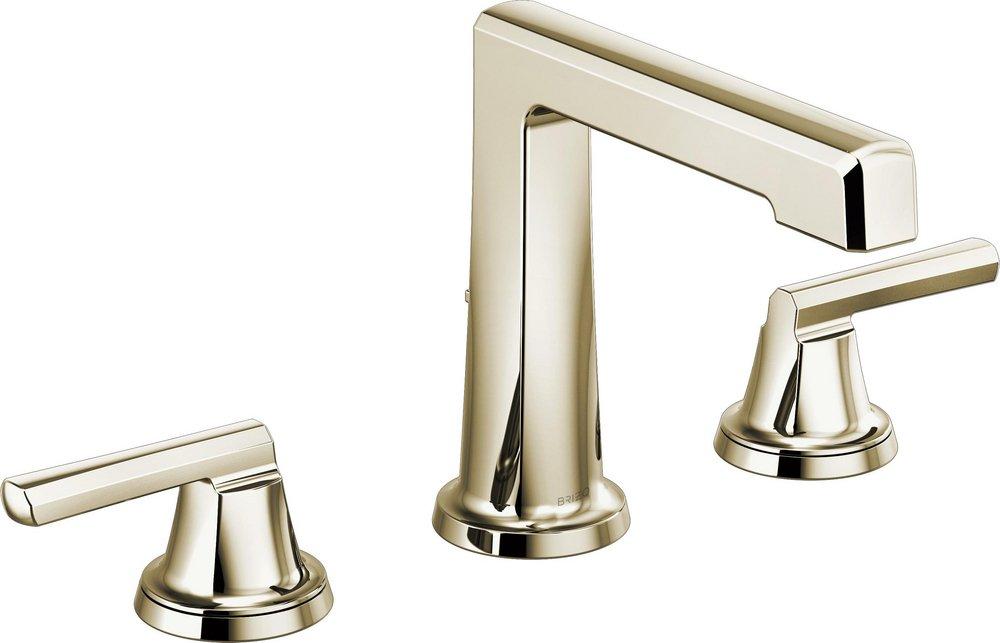 Brizo Polished Nickel Two Handle Widespread Bathroom Sink Faucet Handles Sold Separately 
