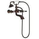 1.75 gpm 1-Function Floor Mount Tub Filler with Double Lever Handle in Oil Rubbed Bronze