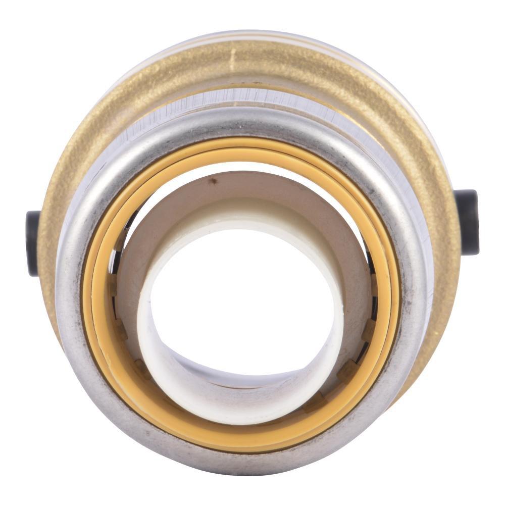 SharkBite® Natural Brass Push-to-Connect Reducing Brass DZR Coupling 