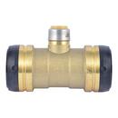 SharkBite&reg; Natural Brass Push-to-Connect Brass Reducing Tee 