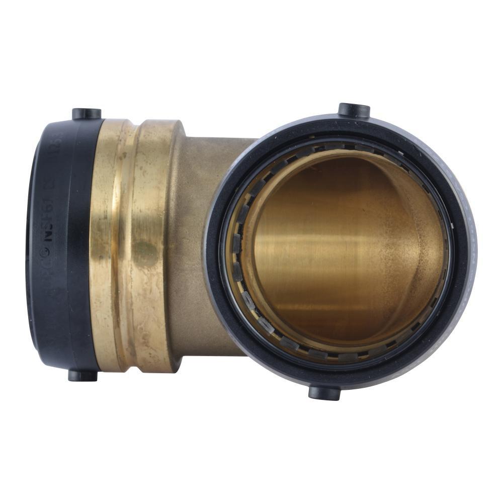 SharkBite&reg; Natural Brass Push-to-Connect DZR Brass 90 Degree Elbow 