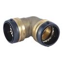 SharkBite&reg; Natural Brass Push-to-Connect DZR Brass 90 Degree Elbow 