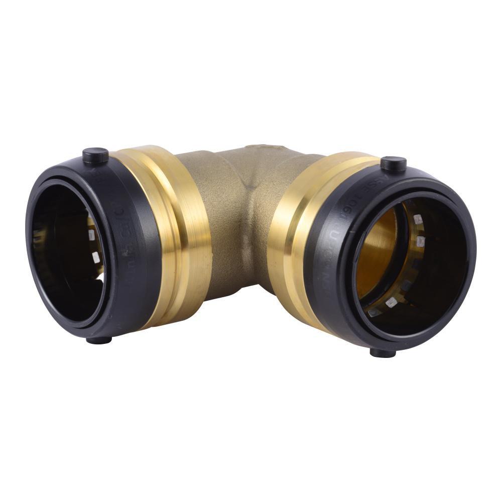 SharkBite® Brass Push-to-Connect 200 psi DZR Brass 90 Degree Elbow 