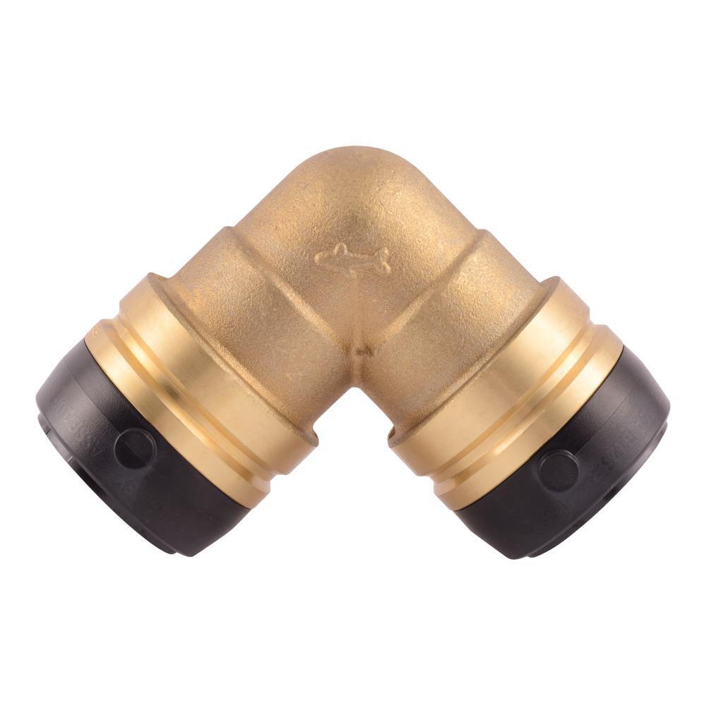 SharkBite® Natural Brass Push-to-Connect DZR Brass 90 Degree Elbow 