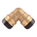 SharkBite® Natural Brass Push-to-Connect DZR Brass 90 Degree Elbow 
