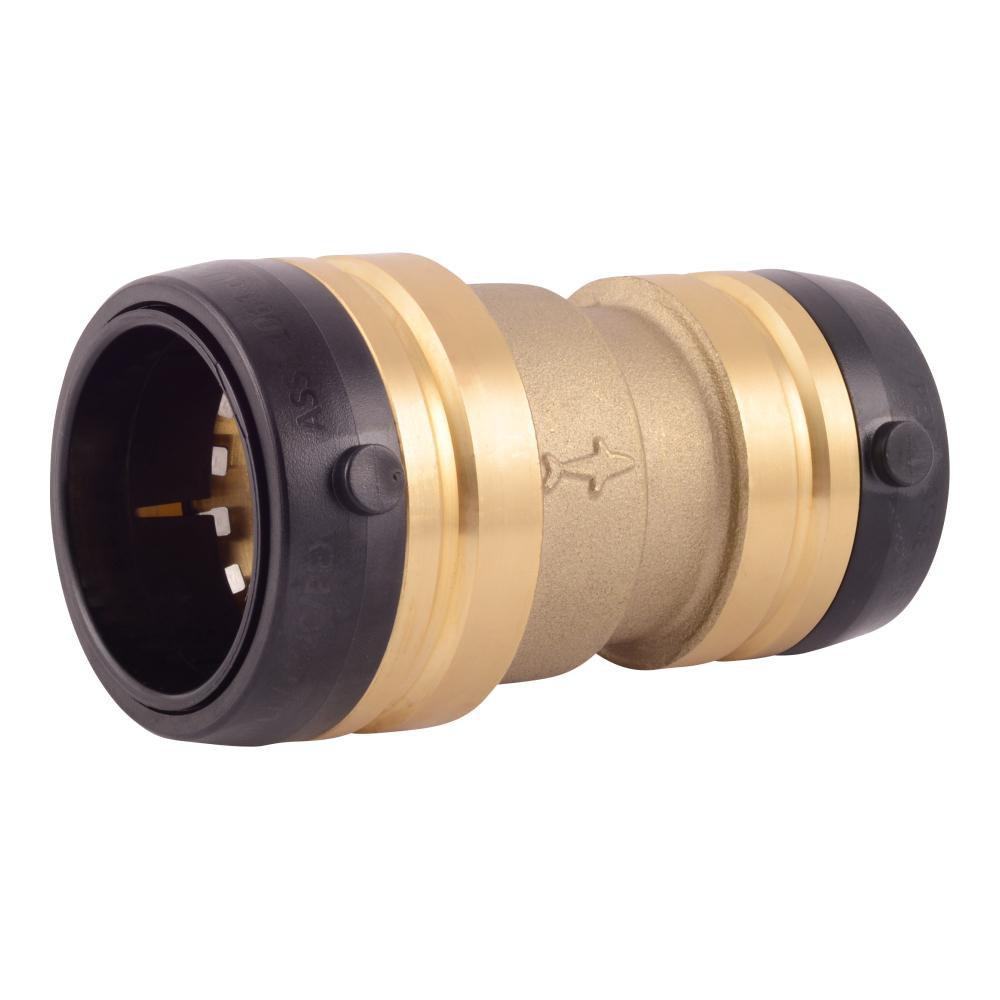 SharkBite® Natural Brass Push-to-Connect Reducing Brass DZR Coupling 