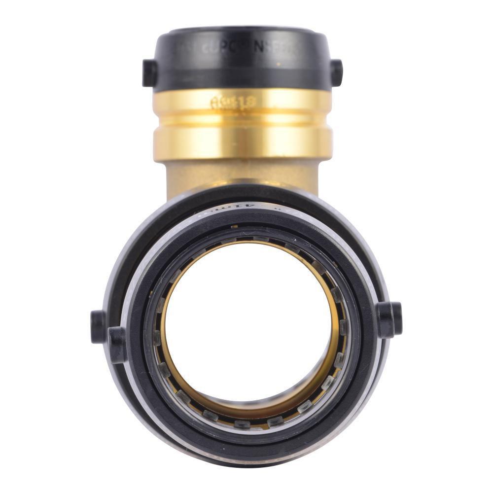 SharkBite&reg; Natural Brass LF 2X1-1/2X1-1/4 *SHARKB RED TEE 