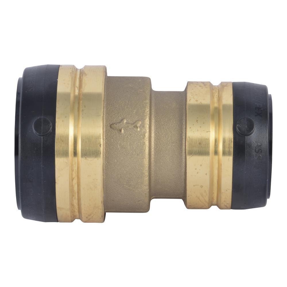 SharkBite® Natural Brass Push-to-connect 200 psi Reducing DZR Coupling 