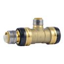 SharkBite&reg; Natural Brass Push-to-Connect Brass Reducing Tee 