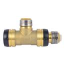SharkBite&reg; Natural Brass Push-to-Connect Brass Reducing Tee 
