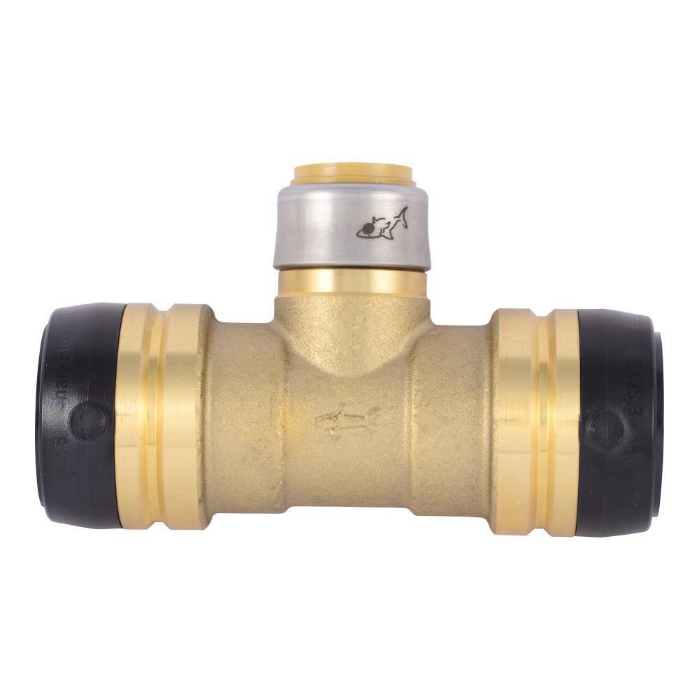 SharkBite&reg; Push Reducing Brass Slip Tee 