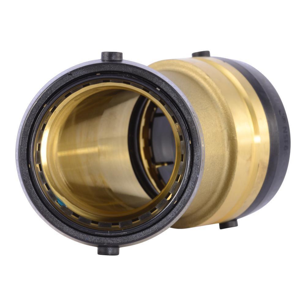 SharkBite&reg; Natural Brass Push-to-Connect 45 Degree Brass Elbow 