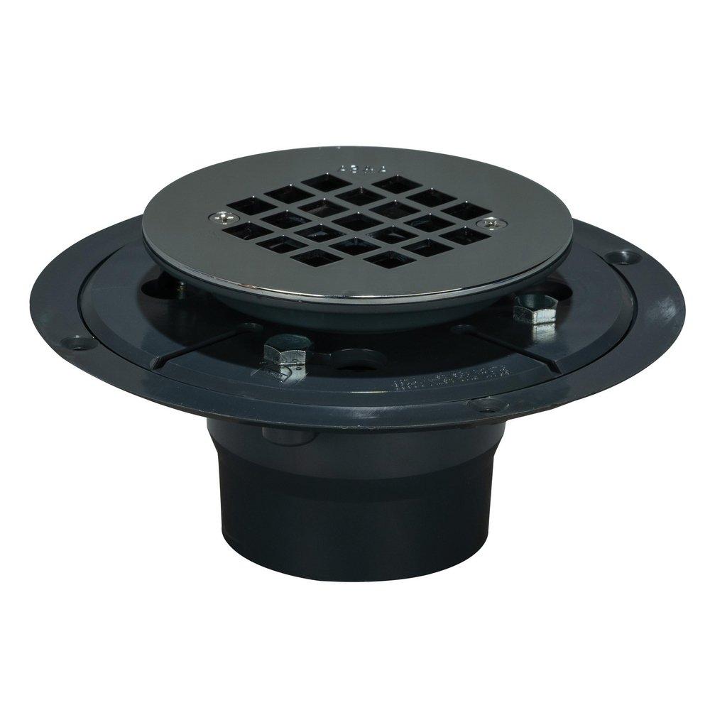 AB & A&trade; Chrome Solvent Weld PVC Tile Shower Drain 