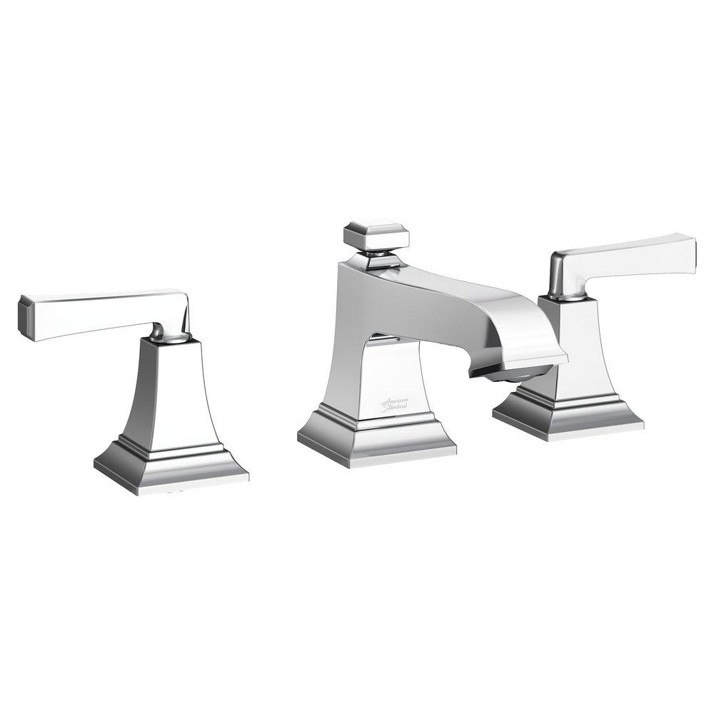 American Standard Polished Chrome Two Handle Bathroom Sink Faucet with Metal Pop-Up Drain 