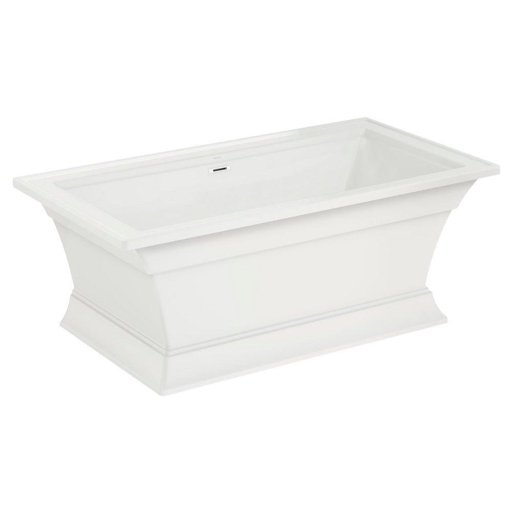 American Standard White 68 x 36 in. Freestanding Bathtub with Center Drain 