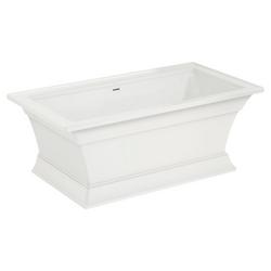 68 x 36 in. Freestanding Bathtub with Center Drain in White