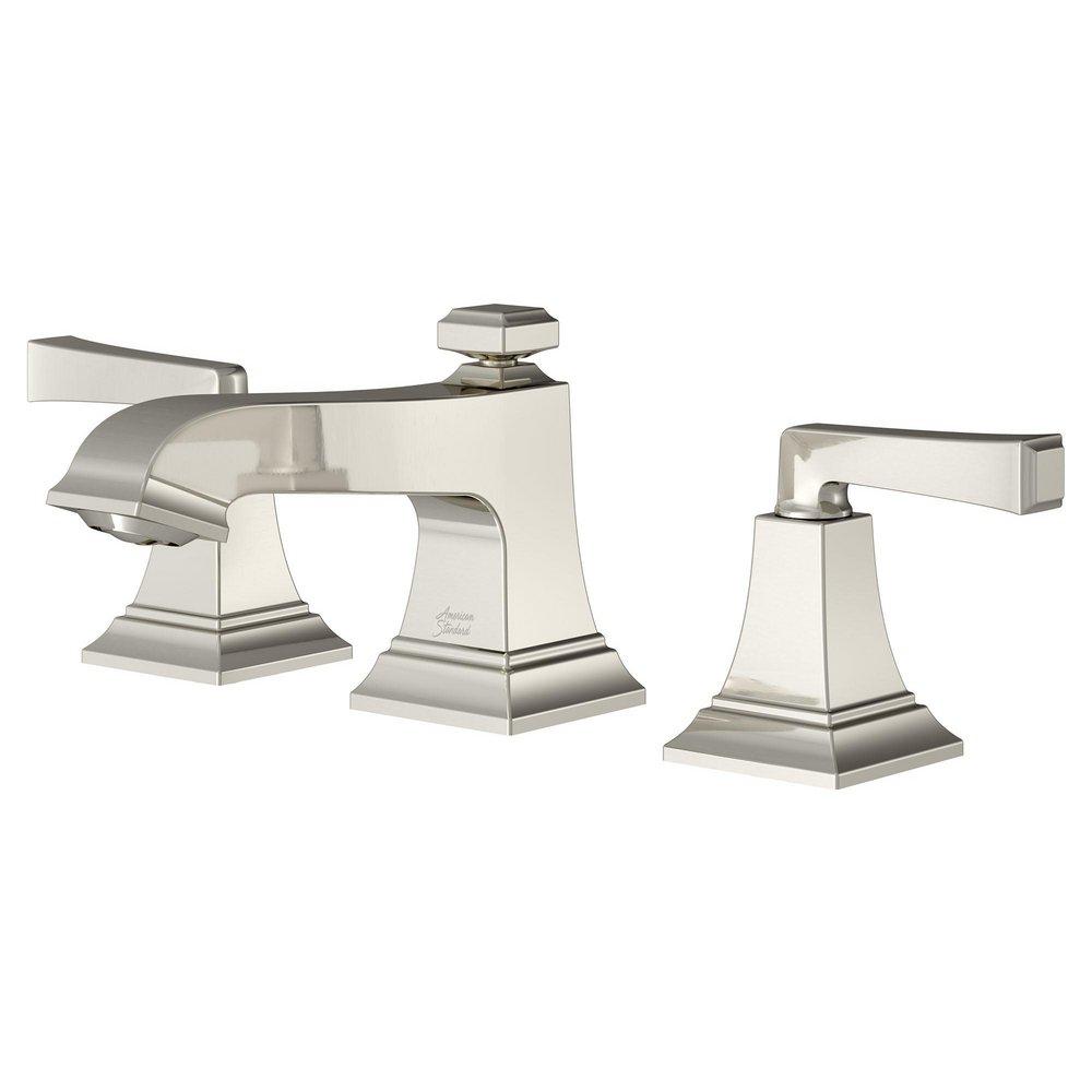 American Standard Polished Nickel PVD Two Handle Bathroom Sink Faucet with Metal Pop-Up Drain 