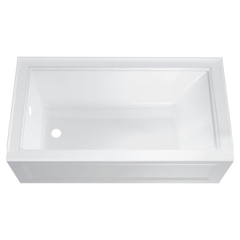 American Standard White 60 x 30 in. Soaker Alcove Bathtub Left Drain 
