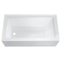 60 in. x 32 in. Soaker Alcove Bathtub with Left Drain in White