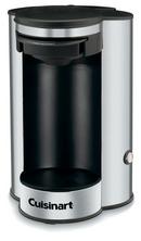 9 in. 120V 1 Cup Coffeemaker in Black with Stainless Steel