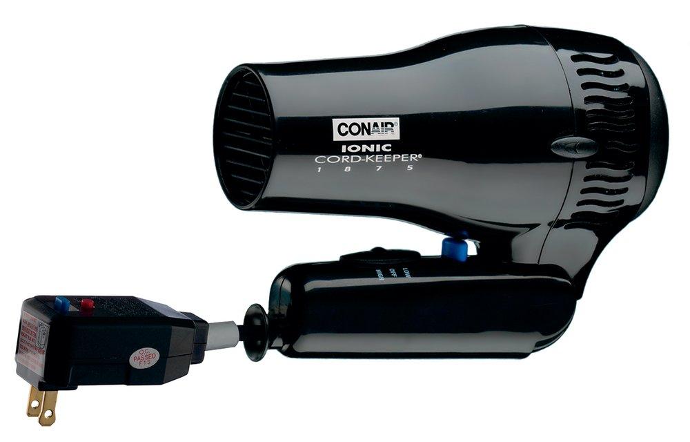 Conair&reg; Black 7-1/4 x 4 x 14-1/4 in. Hair Dryer 